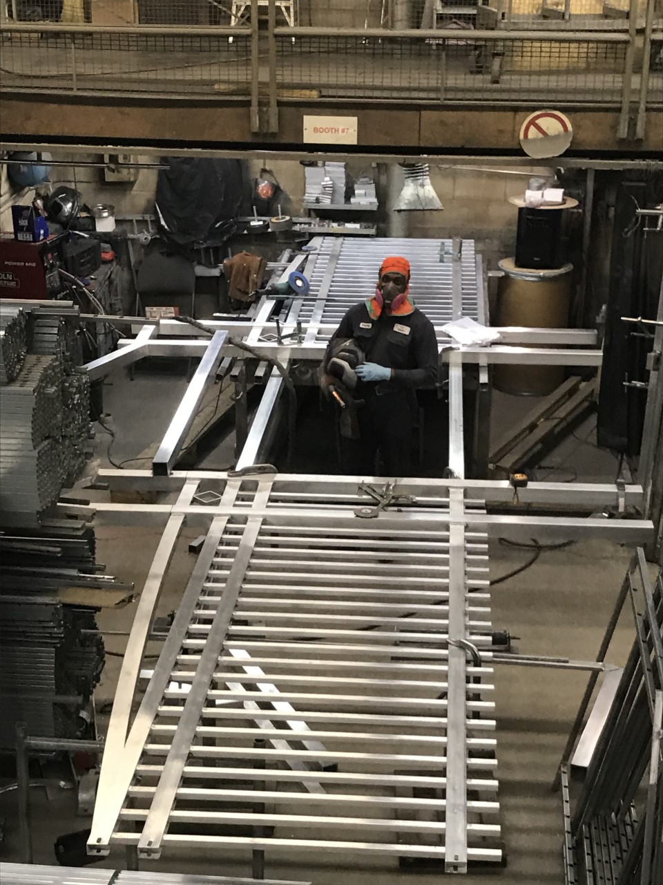 Industrial structural welding project