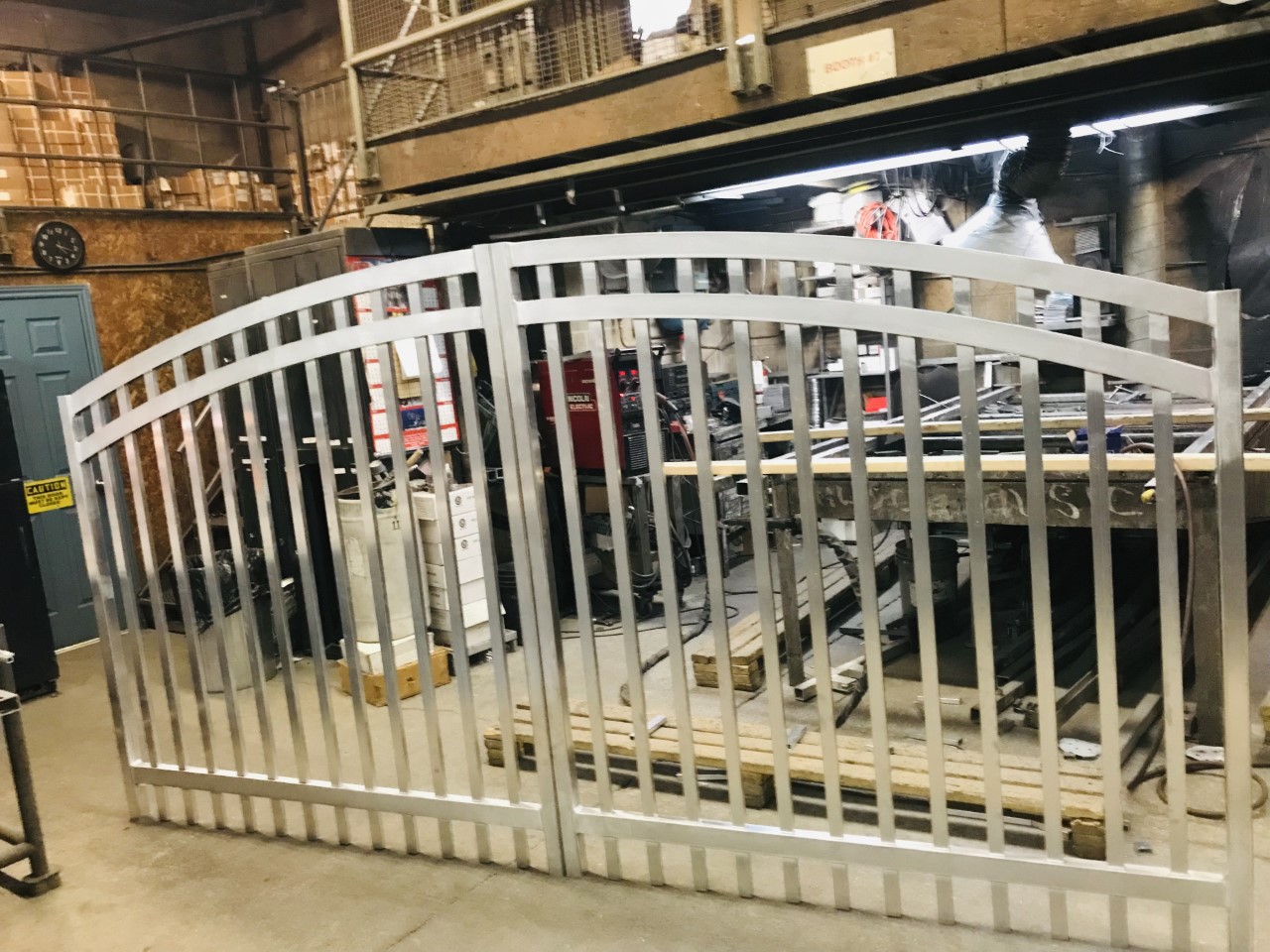 Modern metal railing fabrication